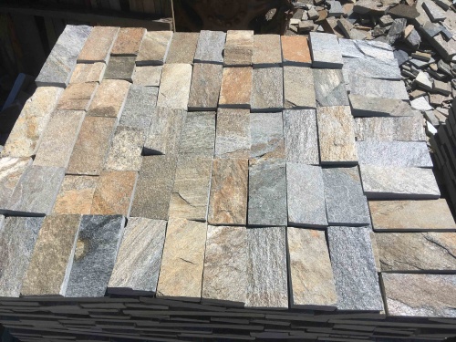 Плитка пилёная златолит Уральский для цоколя, отмостки купить в Куровском