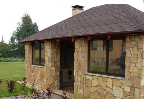 Плитняк златолит жёлтый для фасада 1,5-3 см купить в Куровском